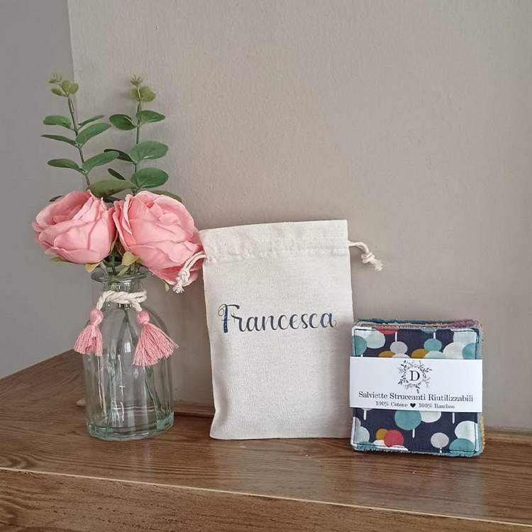 Set of 7 Facial Wipes + Personalized Bag