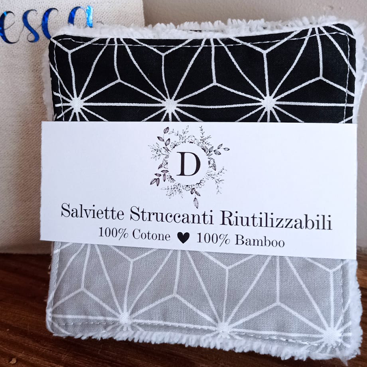 Set di 7 Salviettine per il Viso + Sacchetto Personalizzato
