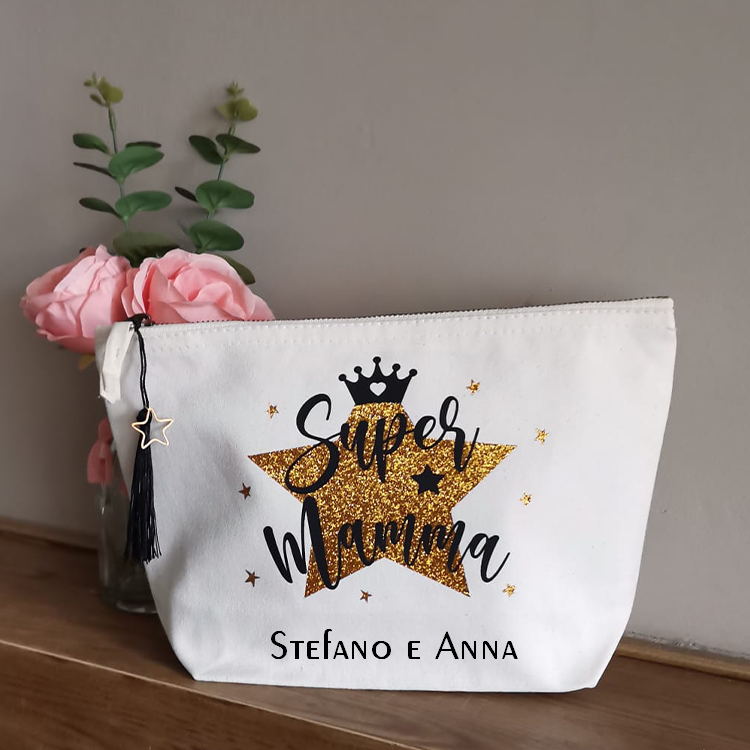 Pochette - Astuccio - Busta in Cotone da Personalizzare - Festa della Mamma