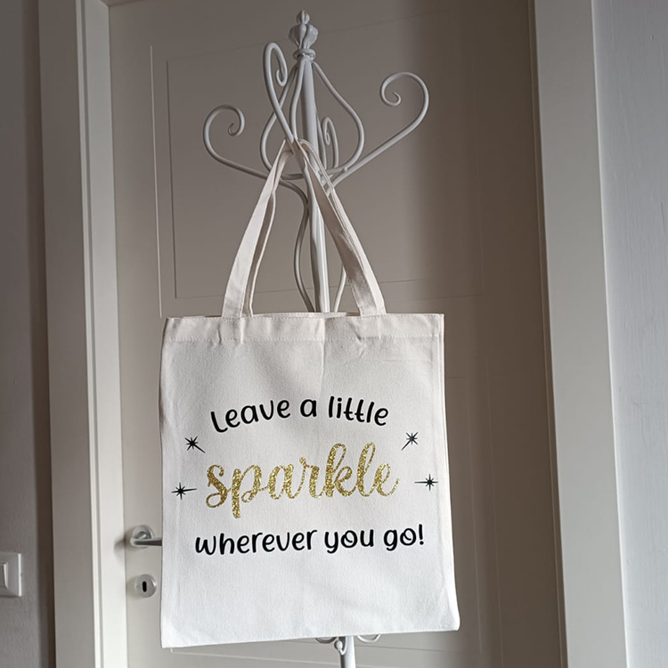 Borsa, Shopper, Tote Bag Personalizzata con Iniziale