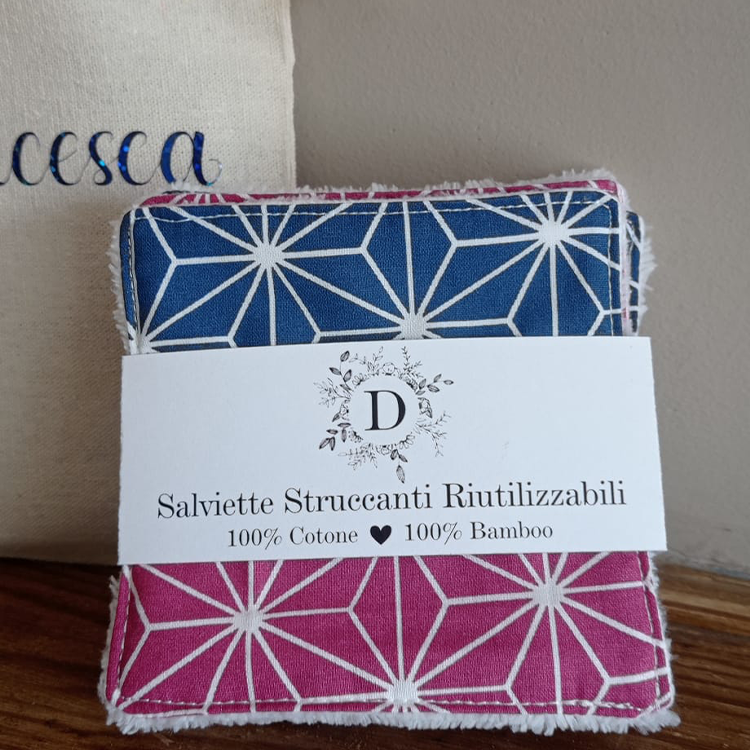 Set di 7 Salviettine per il Viso + Sacchetto Personalizzato