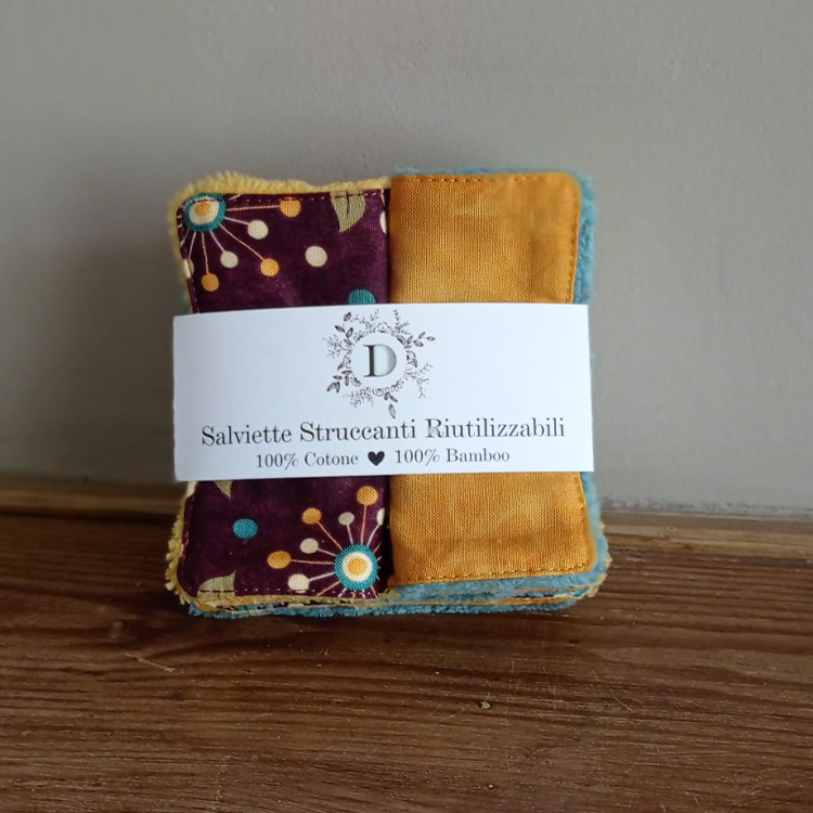 Set di 7 Salviettine per il Viso + Sacchetto Personalizzato