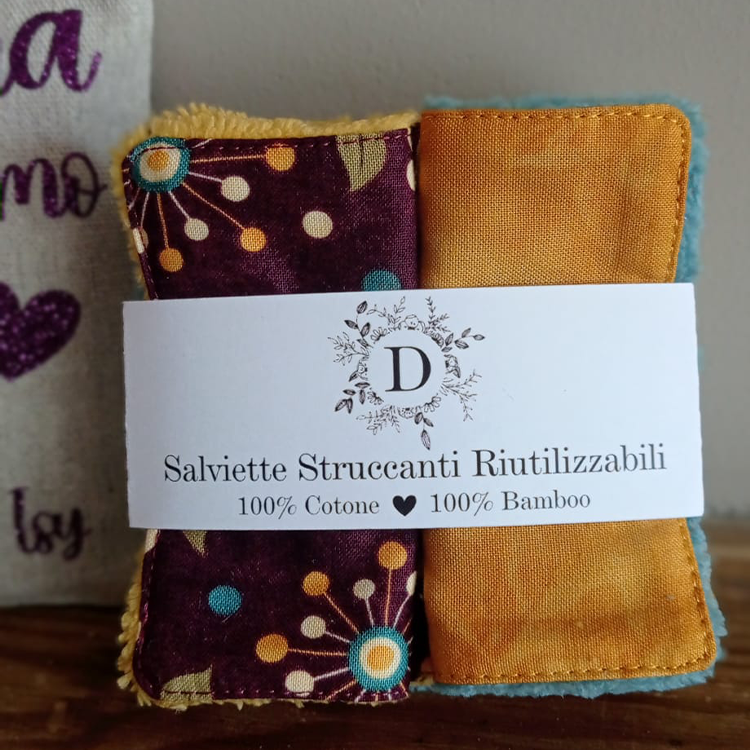 Set di 7 Salviettine per il Viso + Sacchetto Personalizzato