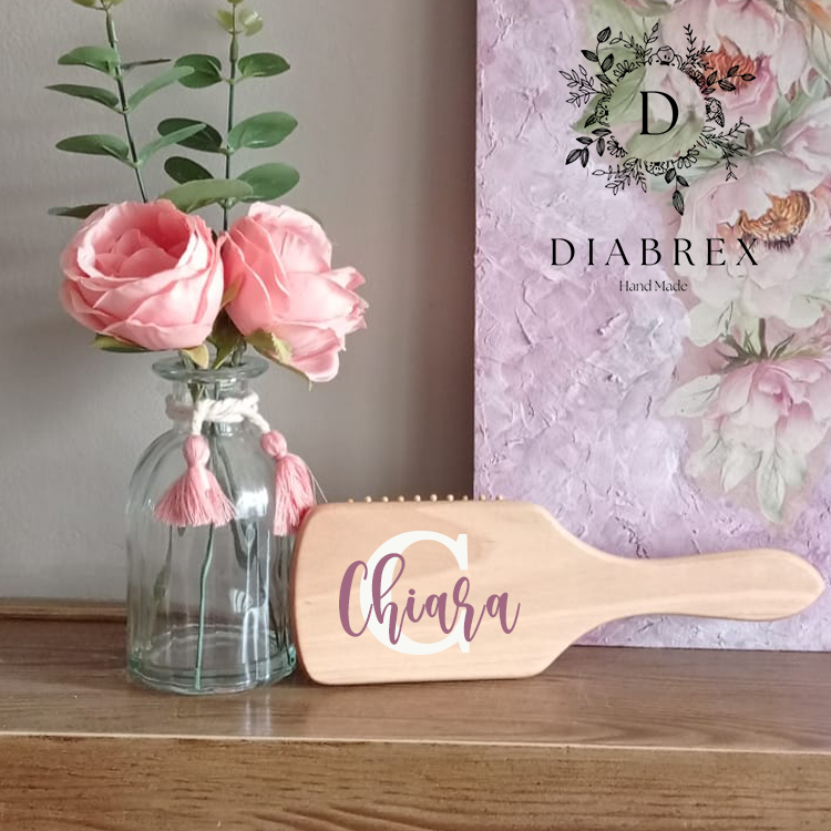 Grande Spazzola in Legno Personalizzata