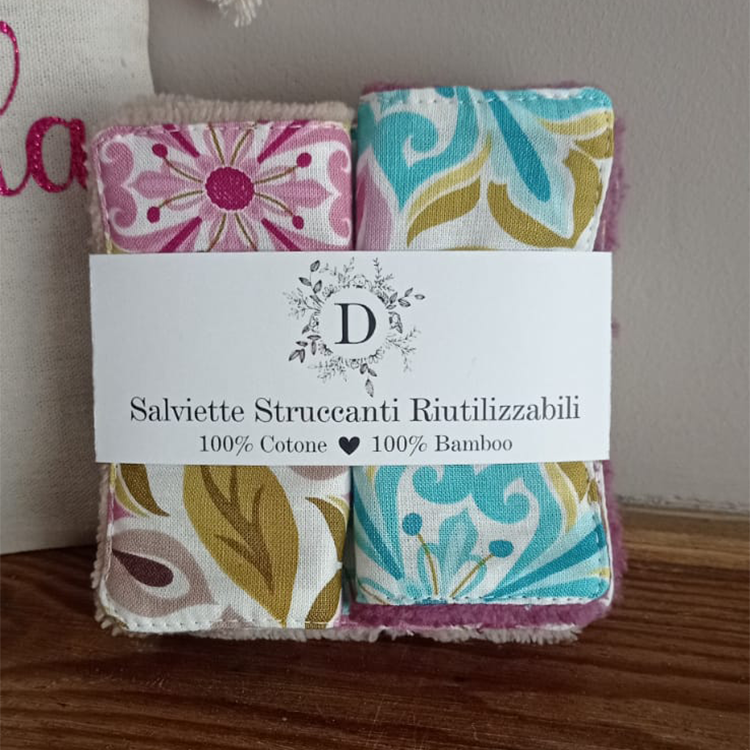 Set di 7 Salviettine per il Viso + Sacchetto Personalizzato