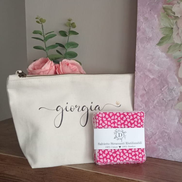 Salviettine per il Viso + Pochette Personalizzata