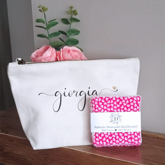 Salviettine per il Viso + Pochette Personalizzata