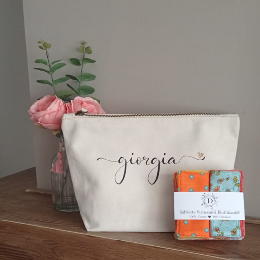 Salviettine per il Viso + Pochette Personalizzata