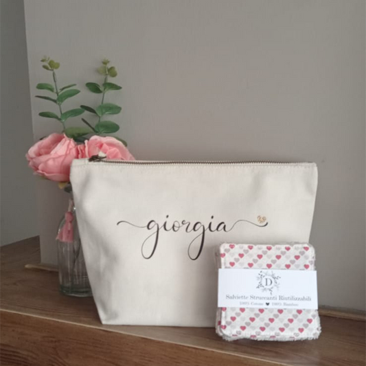 Salviettine per il Viso + Pochette Personalizzata