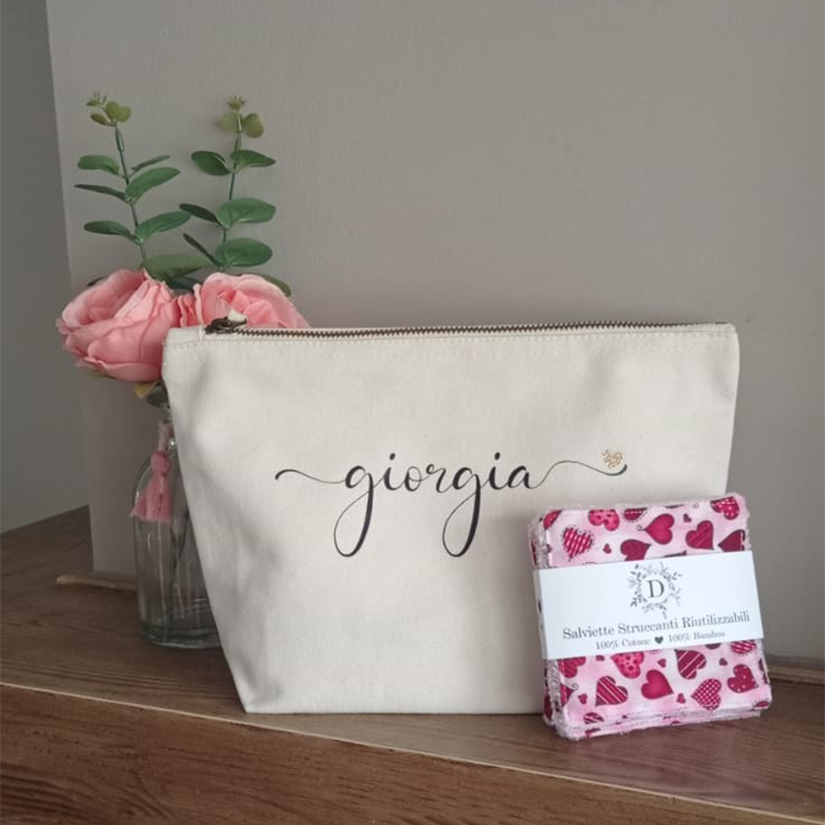 Salviettine per il Viso + Pochette Personalizzata