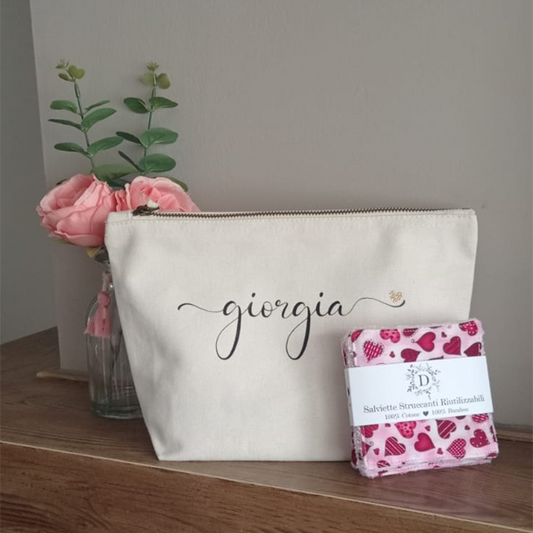 Salviettine per il Viso + Pochette Personalizzata