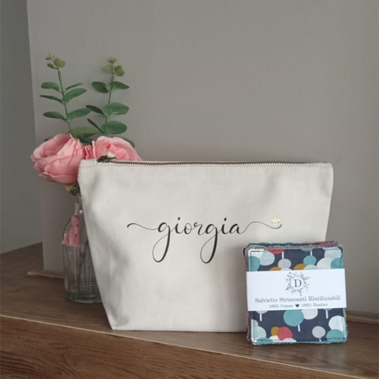Salviettine per il Viso + Pochette Personalizzata