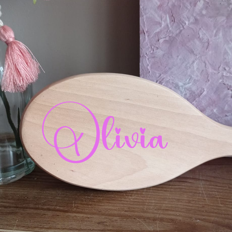 Grande Spazzola in Legno Personalizzata