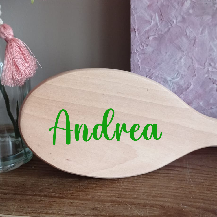 Grande Spazzola in Legno Personalizzata