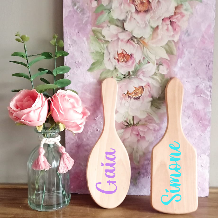 Grande Spazzola in Legno Personalizzata