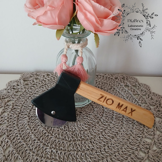 Ascia Taglia Pizza personalizzata inciso a laser