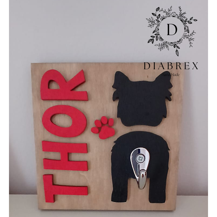 Personalized hanger for your four-legged friend's leash