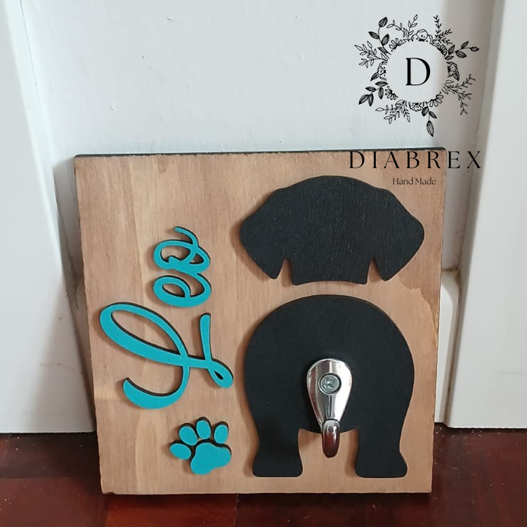 Personalized hanger for your four-legged friend's leash