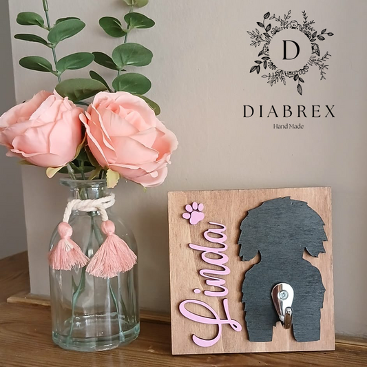 Personalized hanger for your four-legged friend's leash
