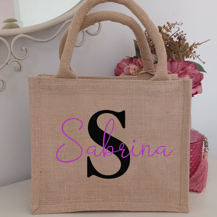 Bag, Shopper, Tote Bag in Cotton with Design and Customizable