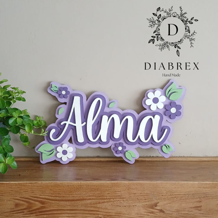 Personalized Decorative Name Hand Painted