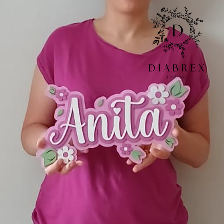 Personalized Decorative Name Hand Painted