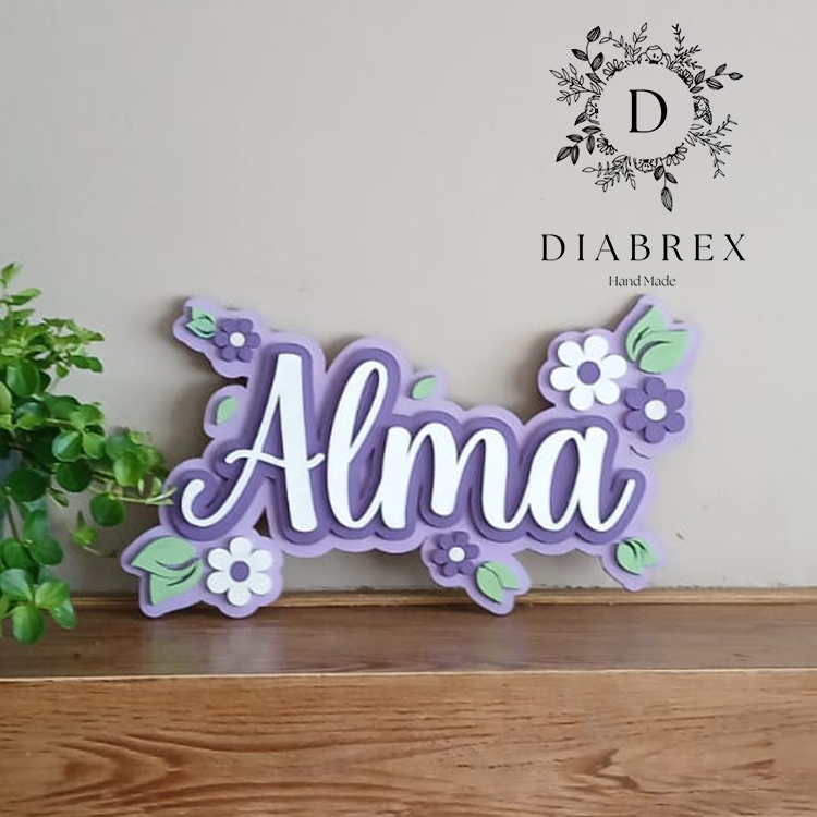 Personalized Decorative Name Hand Painted