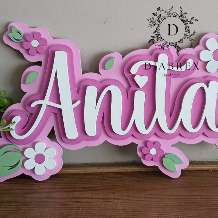 Personalized Decorative Name Hand Painted