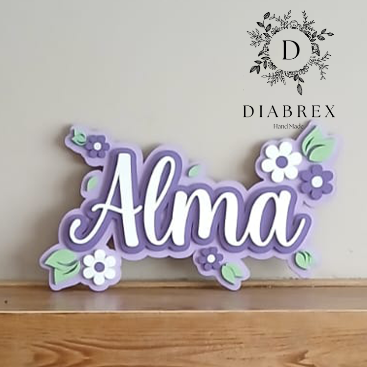 Personalized Decorative Name Hand Painted