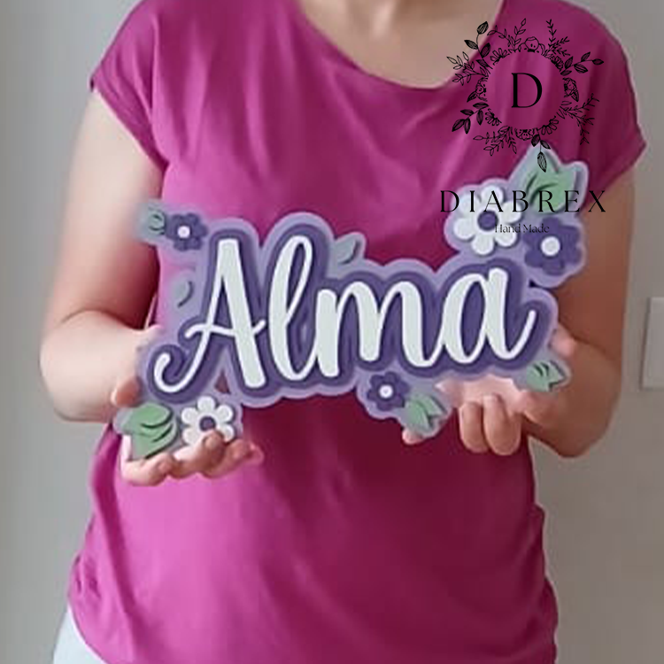 Personalized Decorative Name Hand Painted