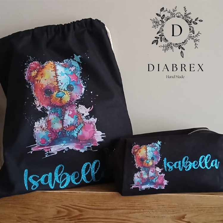 Kindergarten Backpack, Gym Bag to be Personalized with Initial and Name 