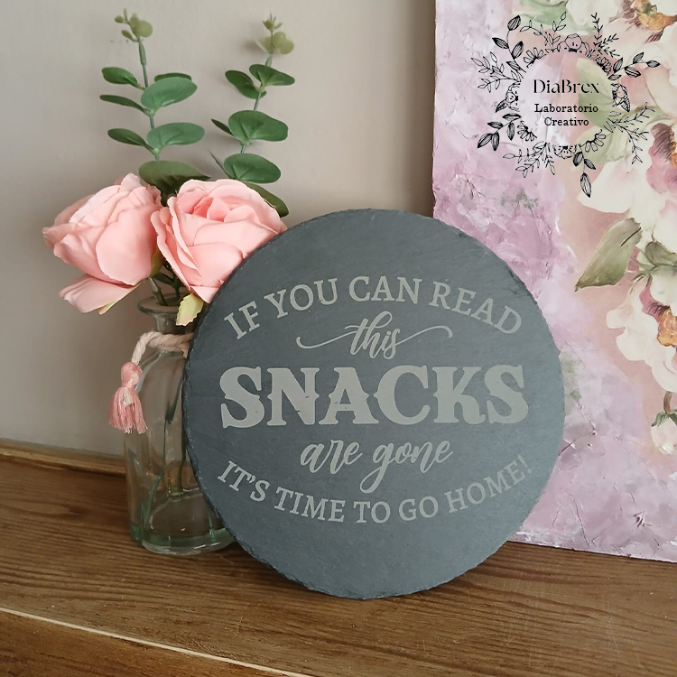 Piatto per Snacks in Ardesia da personalizzare