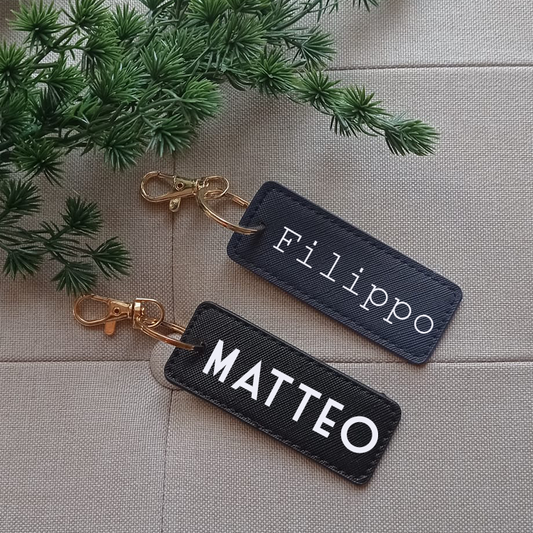 Portachiavi Rettangolare Personalizzato, Ideale come Bomboniera, Segnaposto, Laurea, Regalo per il Papà, uomo, ragazzo, nonno