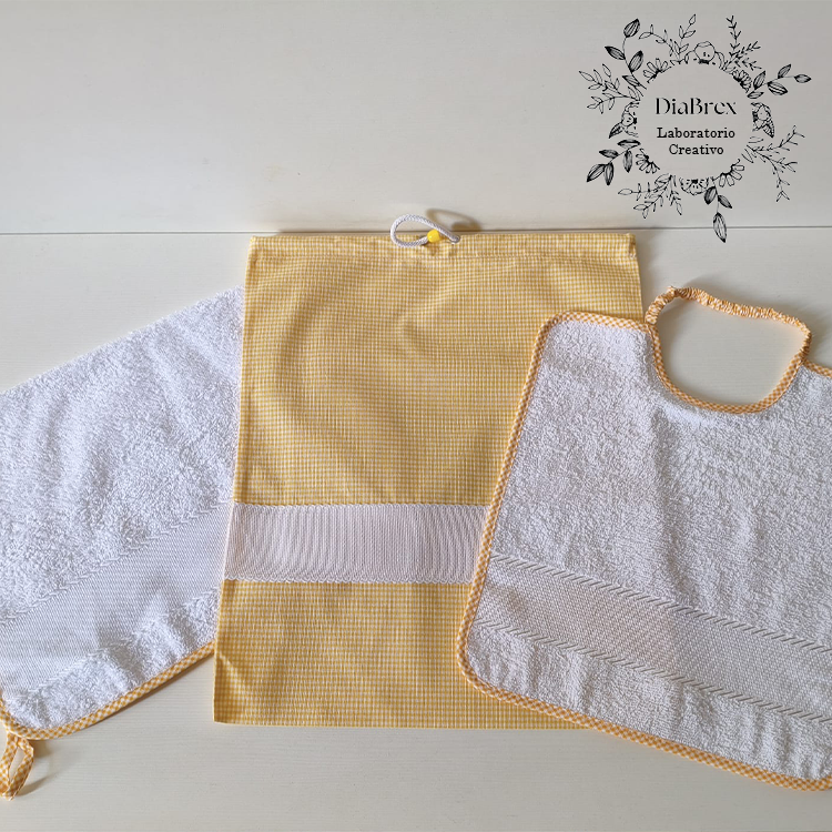 "COLOR" Set Asilo Personalizzato - Ricamato a Macchina