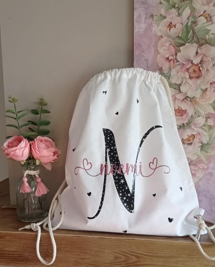 Kindergarten Backpack, Gym Bag to be Personalized with Initial and Name 