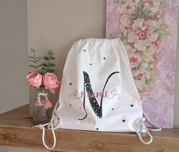 Kindergarten Backpack, Gym Bag to be Personalized with Initial and Name 
