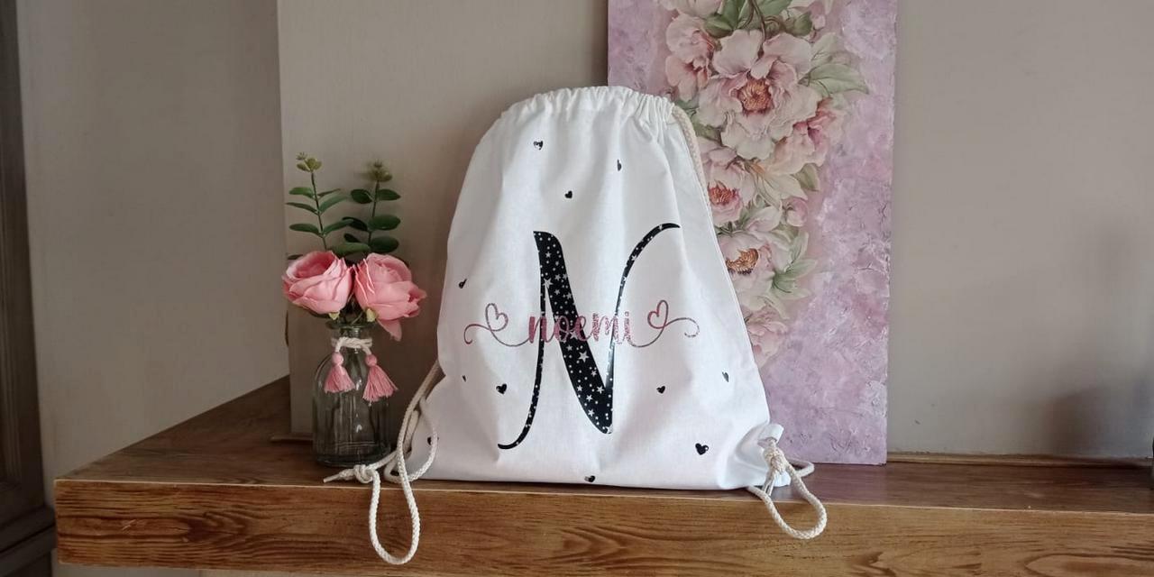 Kindergarten Backpack, Gym Bag to be Personalized with Initial and Name 