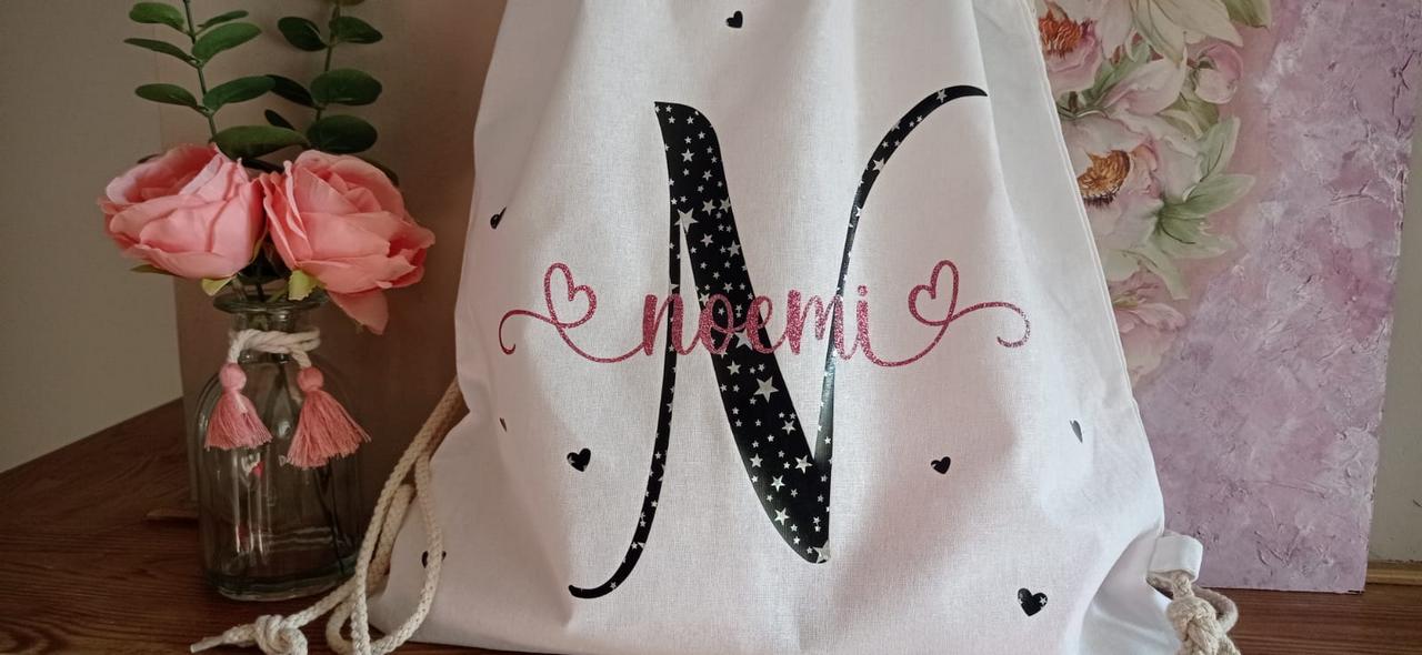 Kindergarten Backpack, Gym Bag to be Personalized with Initial and Name 