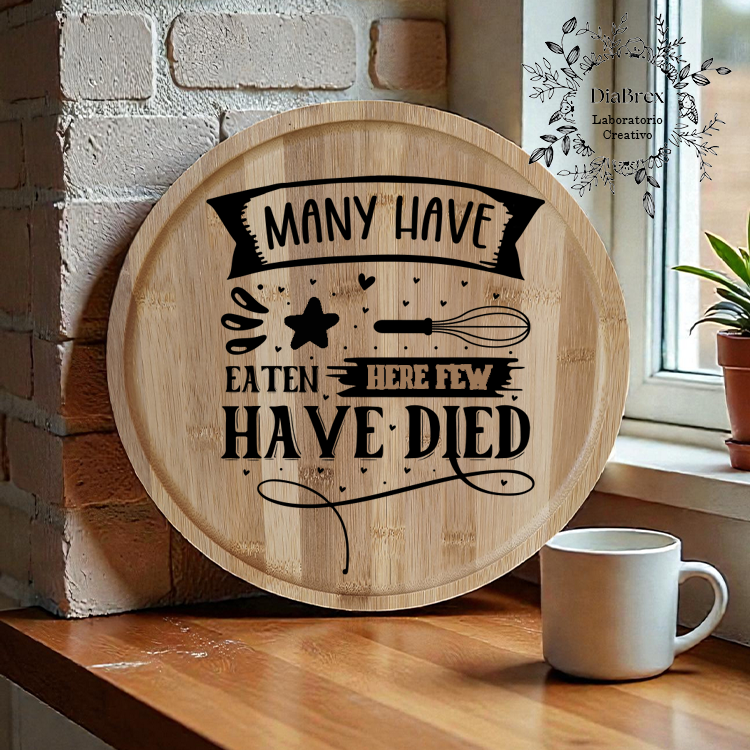 Vassoio in bambù inciso a Laser con possibilità di personalizzazione