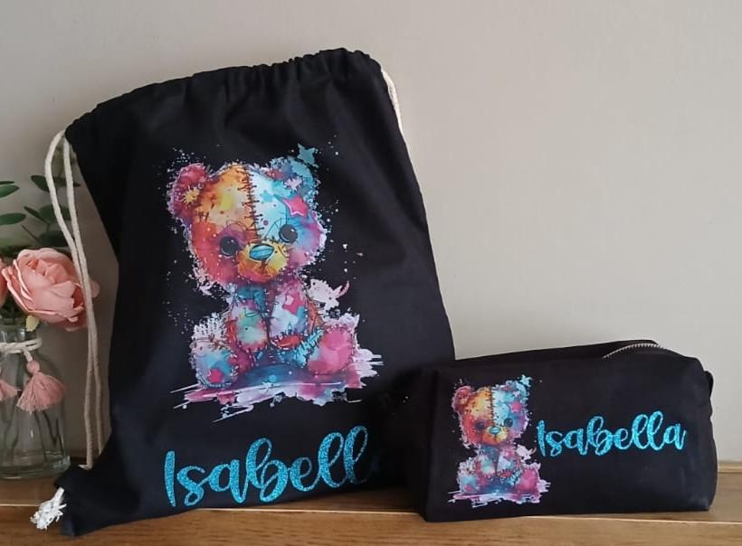 Kindergarten Backpack, Gym Bag to be Personalized with Initial and Name 