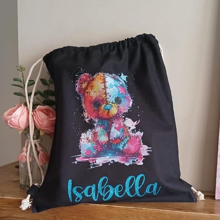 Kindergarten Backpack, Gym Bag to be Personalized with Initial and Name 