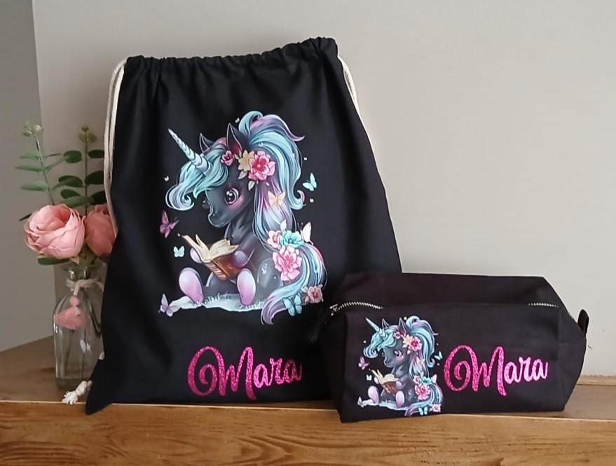 Kindergarten Backpack, Gym Bag to be Personalized with Initial and Name 