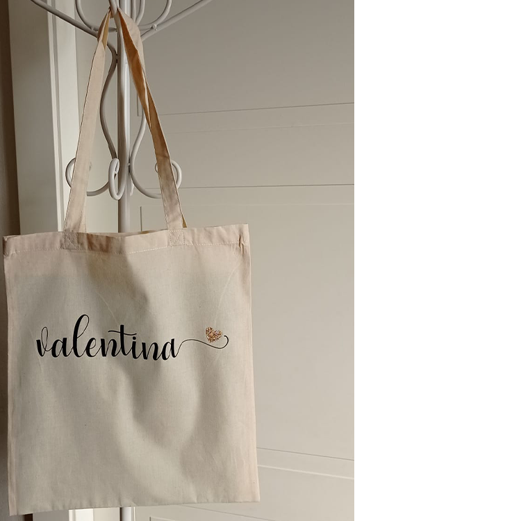 Bag, Shopper, Tote Bag in Cotton with Design and Customizable