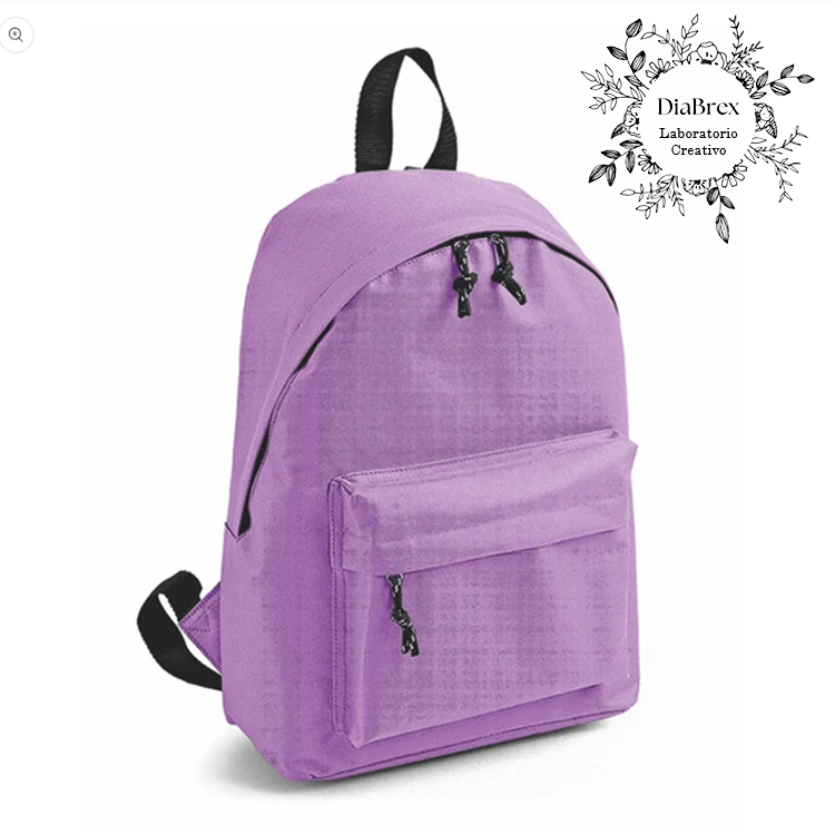 Zaino personalizzato con ricamo a macchina